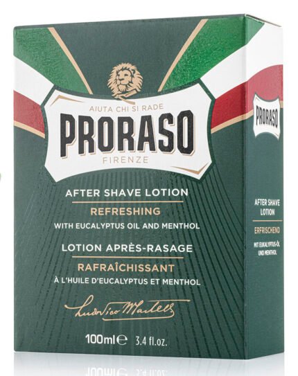 Освіжаючий та тонізуючий лосьйон після гоління Proraso, з евкаліптовою олією та ментолом, 100 мл