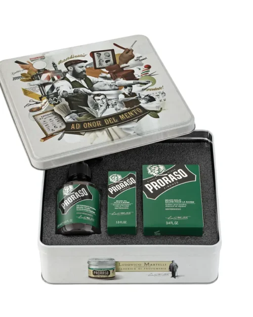 Подарунковий набір для догляду за бородою Proraso, колекція Refresh, 200/100/30 мл