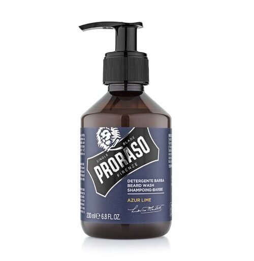 Шампунь для бороди Proraso, колекція Аzur Lime, 200 мл