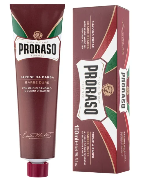 Живильний крем для гоління Proraso для жорсткої щетини, з сандаловою олією та Ши, 150 мл